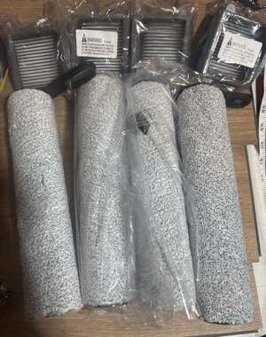Tineco One S3 / iFloor 3 - 4 Roller Brushes and 4 HEPA Filters replacement lot
